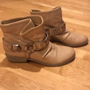 Fergie Beige Booties size 7 like new